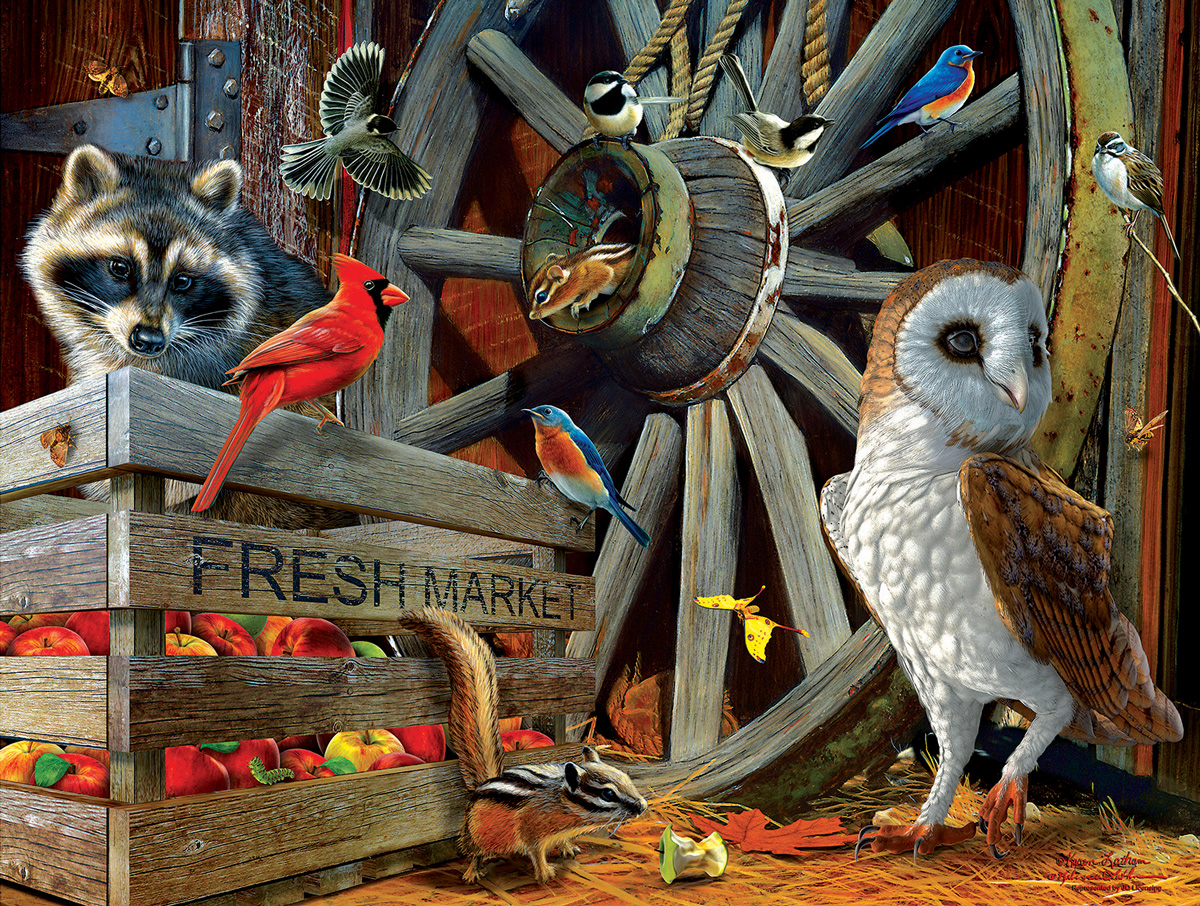 The Fresh Market Forest Animal Jigsaw Puzzle