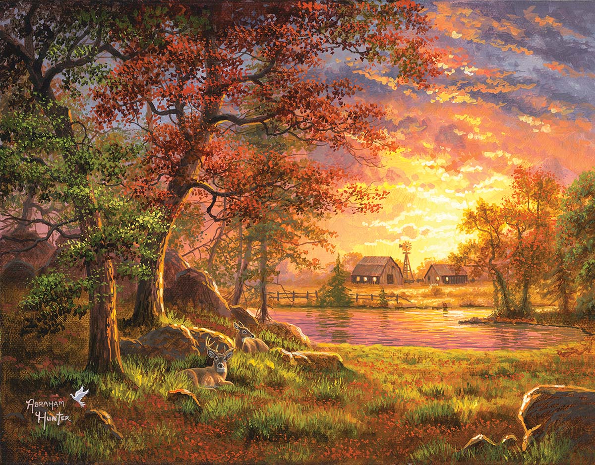 Summer Rural Landscape Jigsaw Puzzle Online