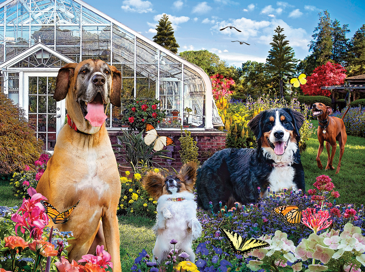 Garden Puppy 1000 Piece Jigsaw Puzzle