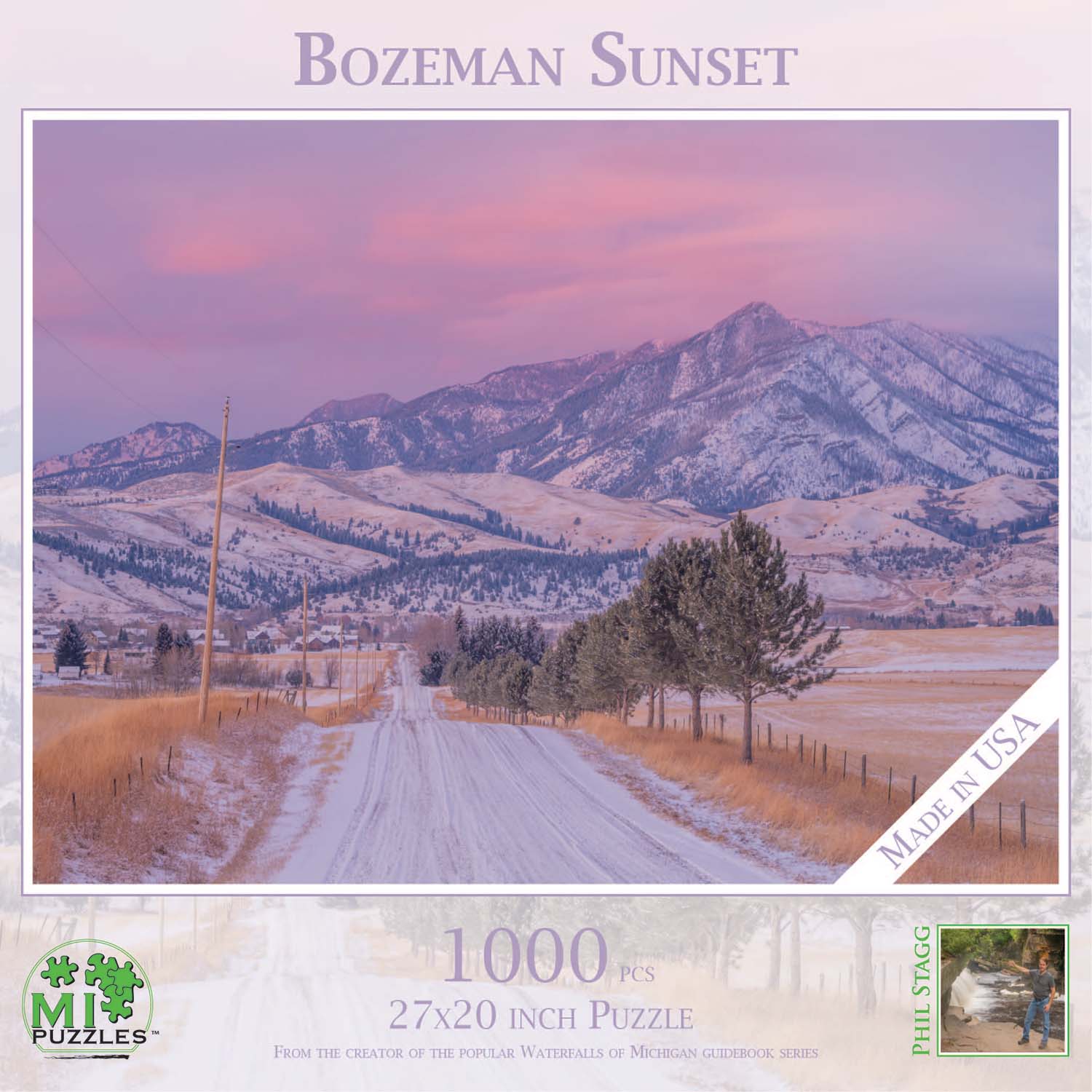 Bozeman Sunset Landscape Jigsaw Puzzle