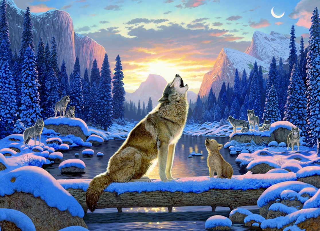 Wolf Song Wolf Jigsaw Puzzle