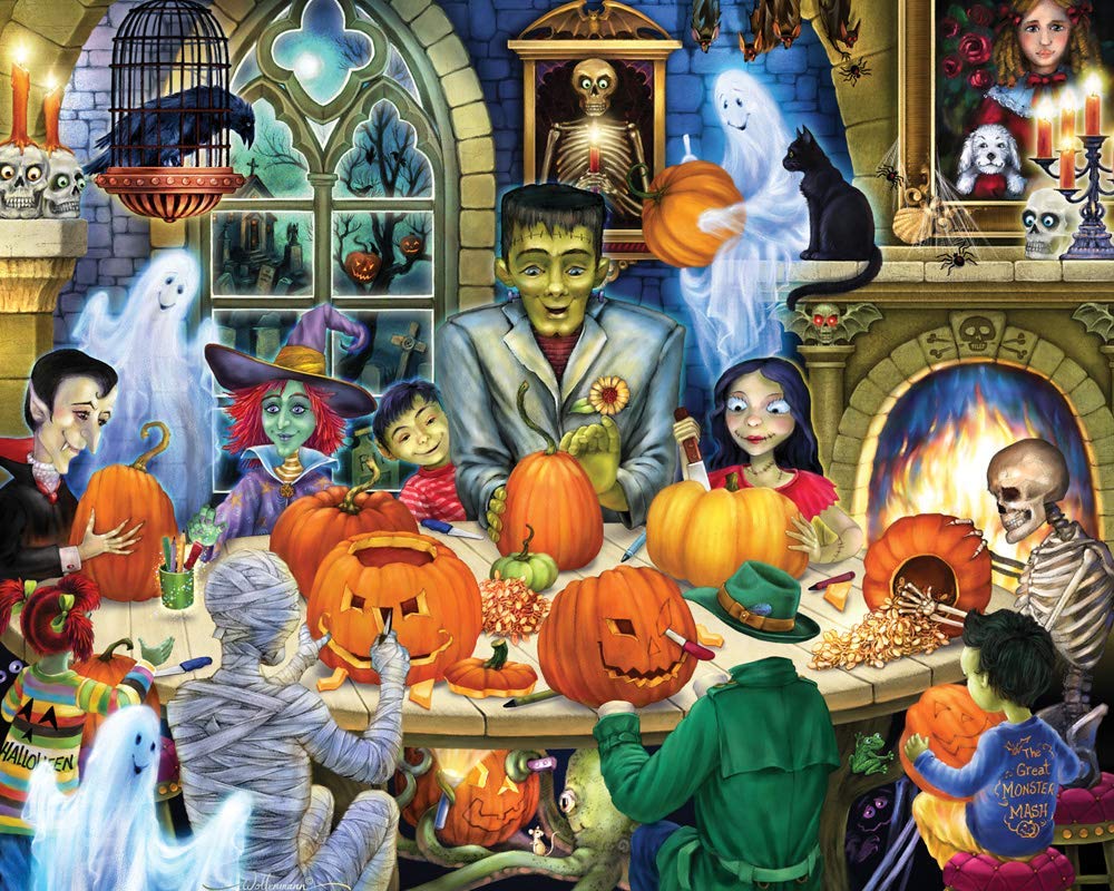 Haunted House Party Halloween Jigsaw Puzzle