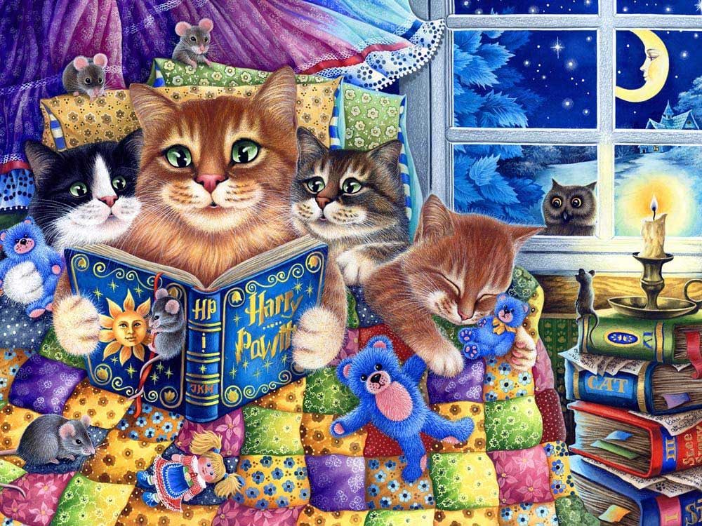 Kittens' Bedtime Cats Jigsaw Puzzle