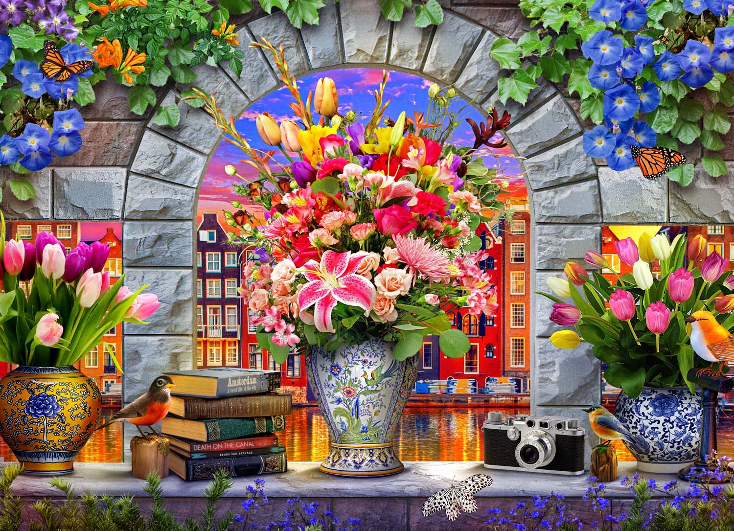 Vases in Amsterdam Flower & Garden Jigsaw Puzzle