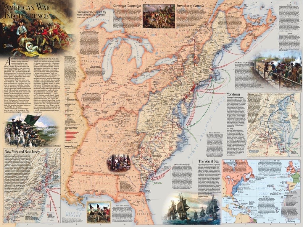 American Revolution Maps & Geography Jigsaw Puzzle