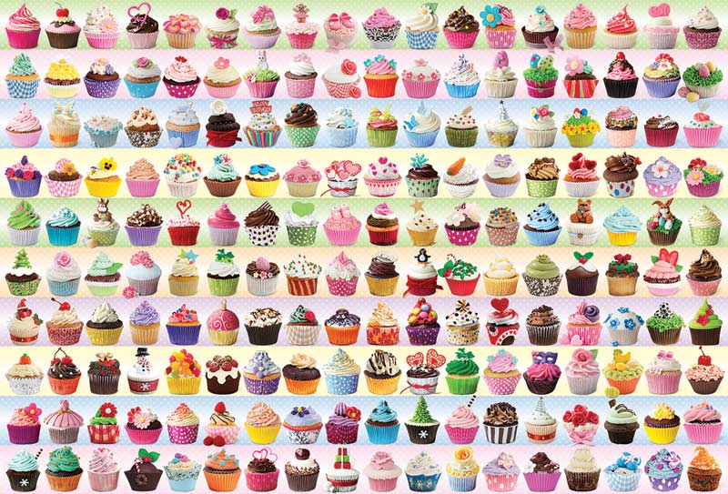 Cupcakes Galore Dessert & Sweets Jigsaw Puzzle
