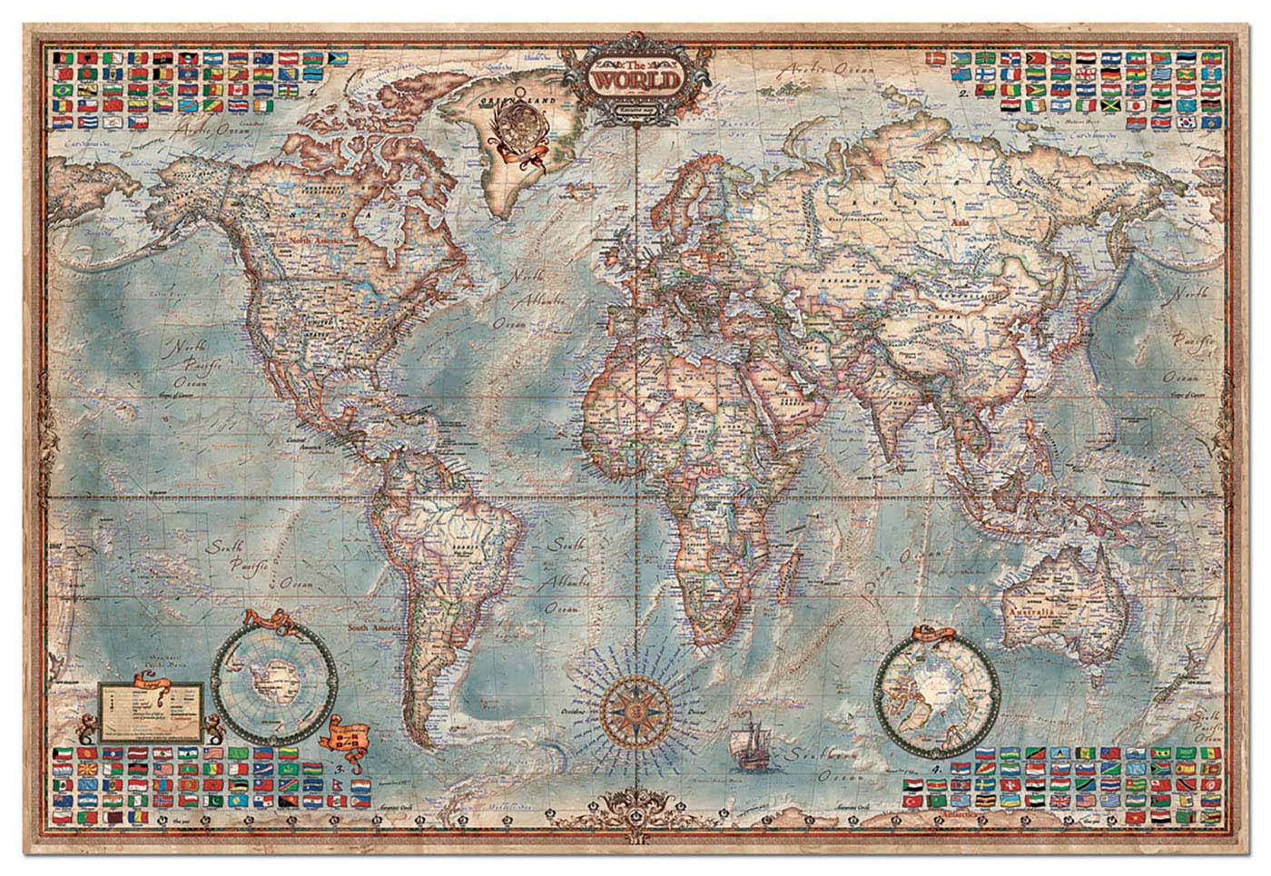 Puzzle Carte du monde 300 pièces
