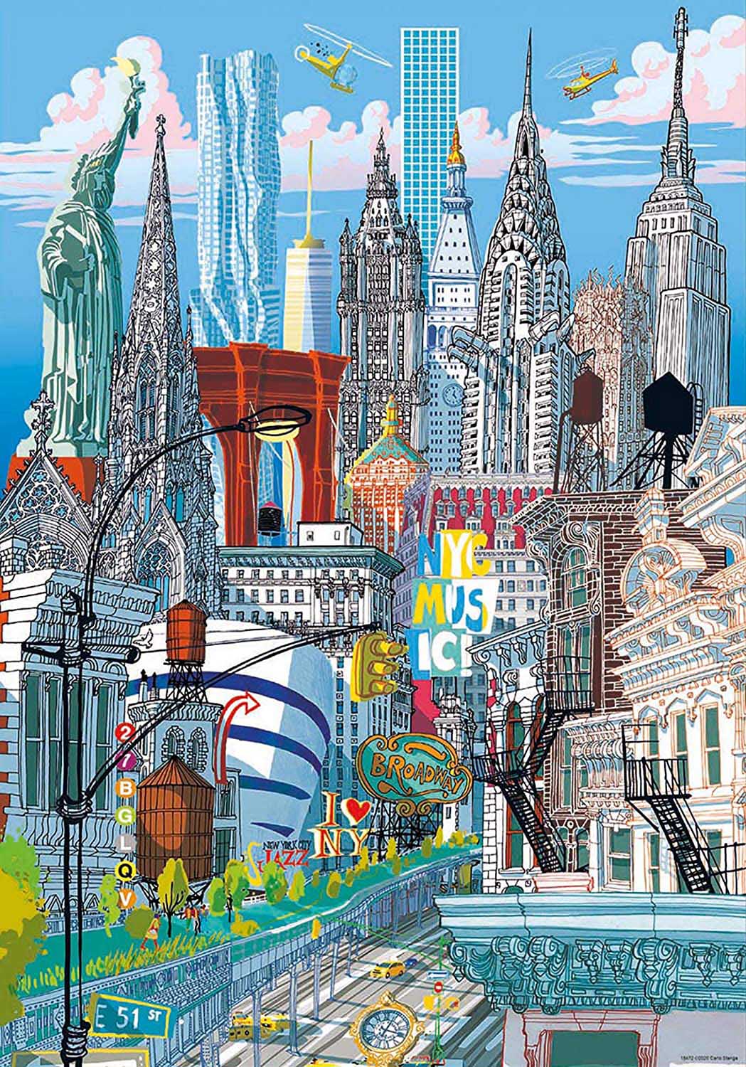Educa City Puzzle - 200 Pieces - New York » Cheap Shipping