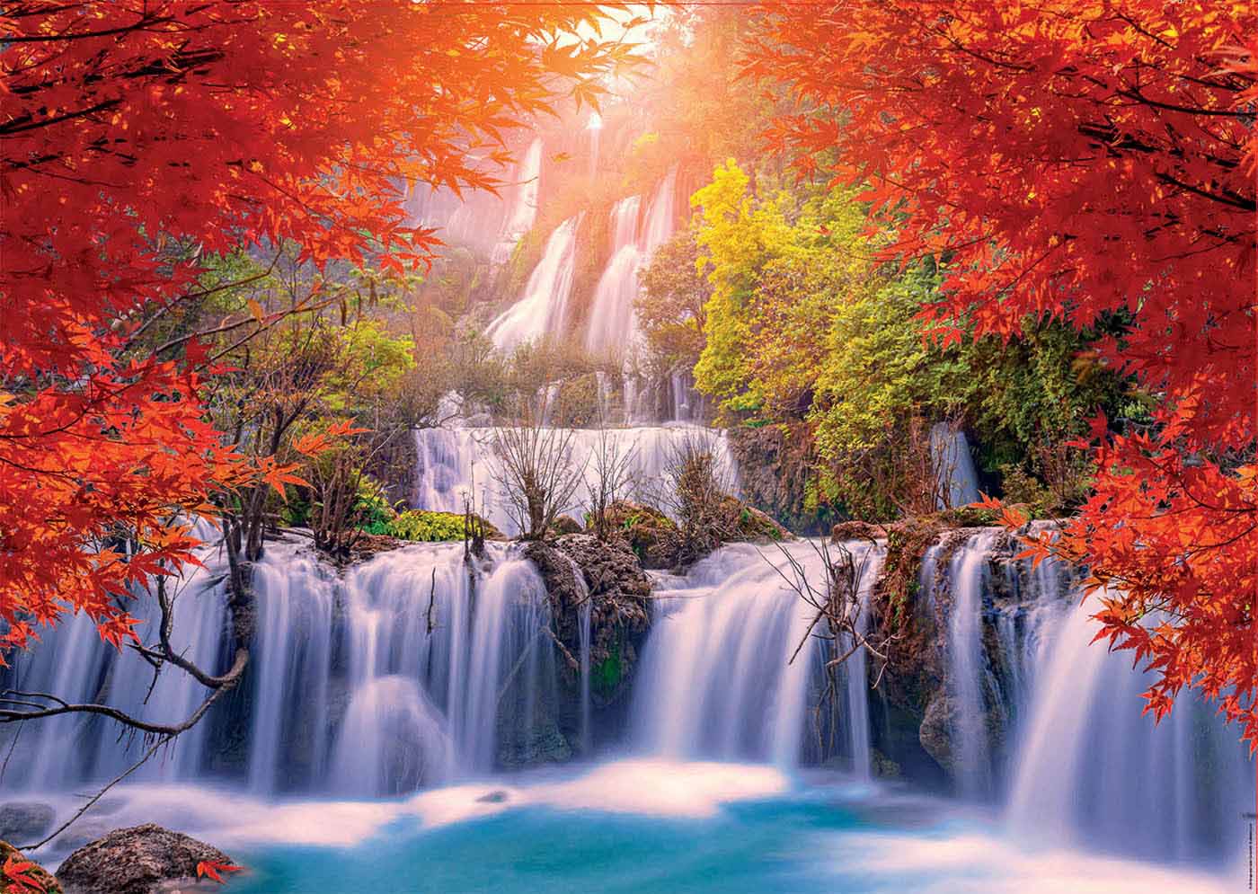 Waterfall In Thailand Fall Jigsaw Puzzle