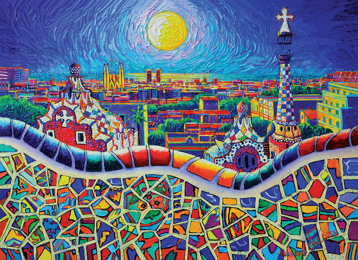 Barcelona View from Park Güell 1000 Piece Jigsaw Puzzle