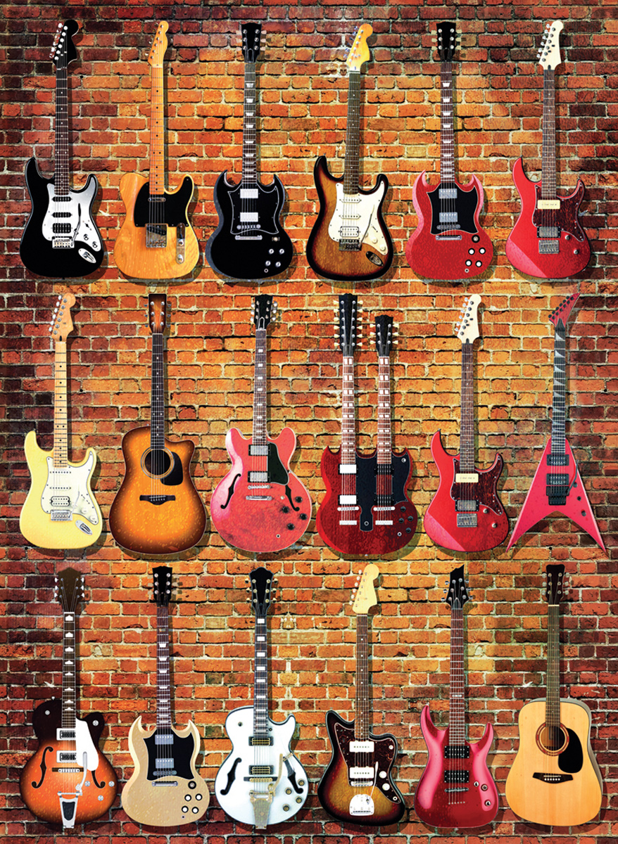 Guitar Collection Music Jigsaw Puzzle