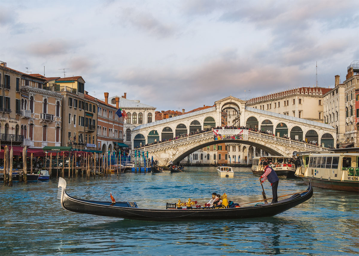 Rialto Bridge, Venice, 1000 Pieces, Jumbo | Serious Puzzles