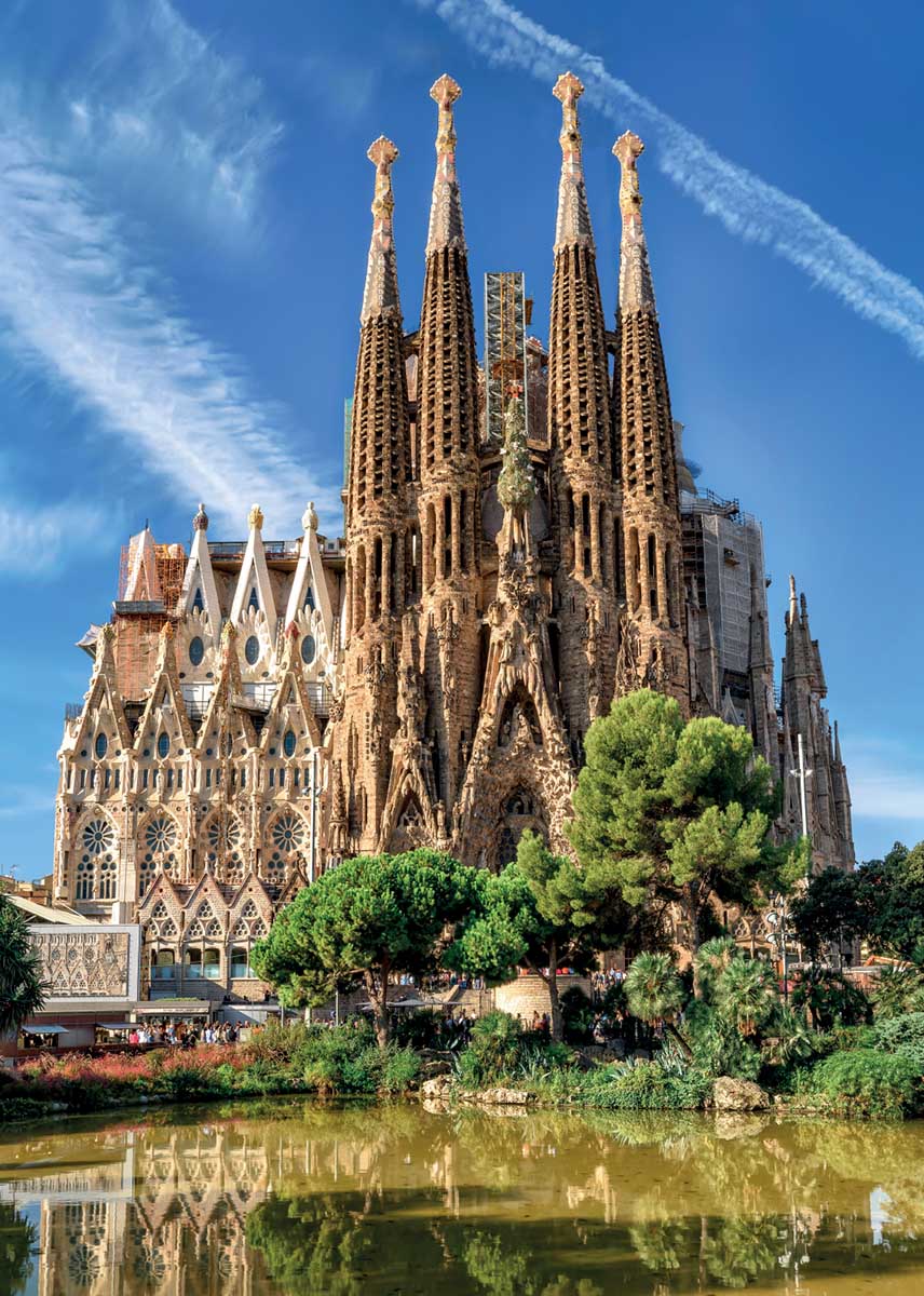 Sagrada Familia View, Barcelona, 1000 Pieces, Jumbo | Serious Puzzles