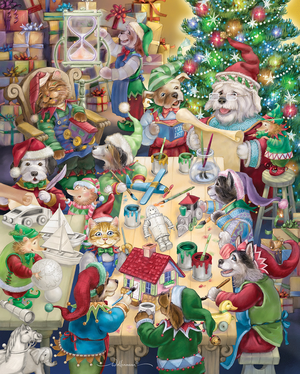 North Pole Pets Christmas Jigsaw Puzzle
