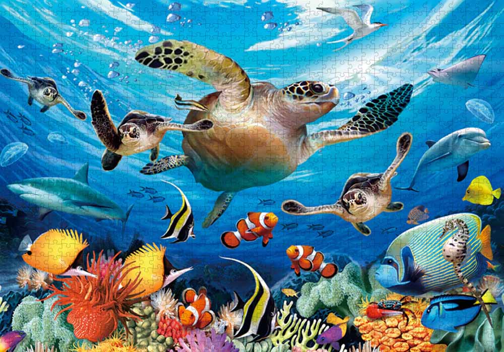 Sea Turtles Sea Life Jigsaw Puzzle