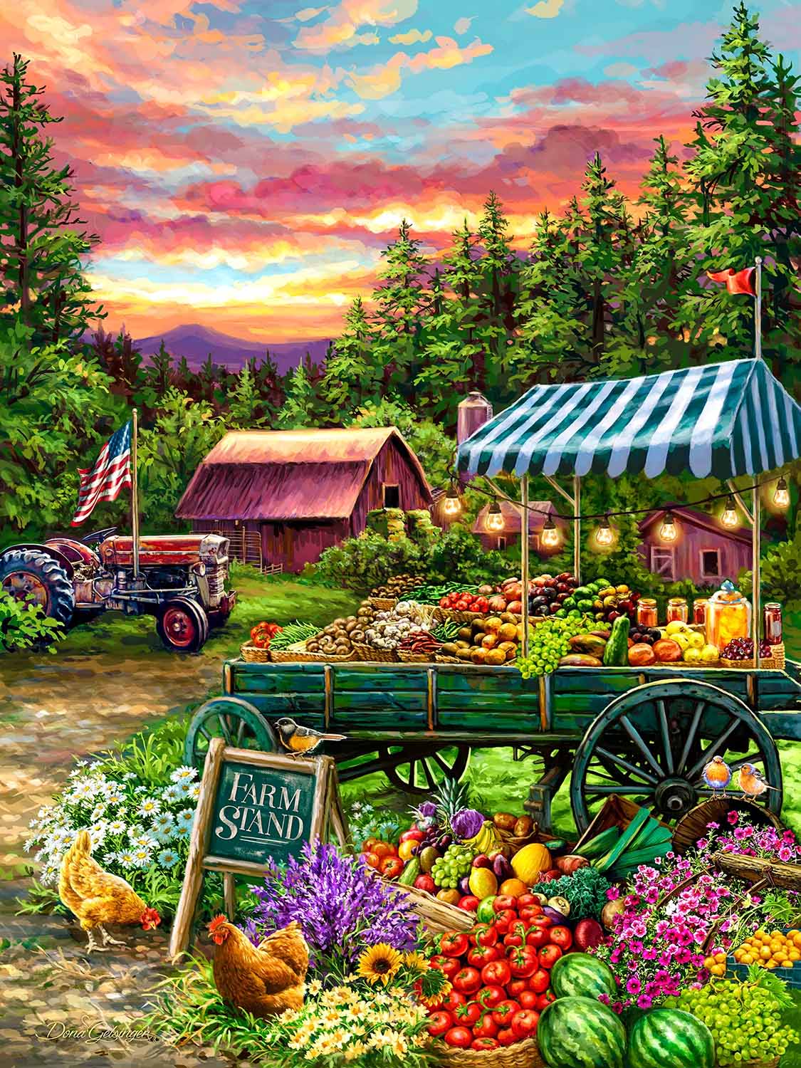 The Fruit Stand Farm Jigsaw Puzzle