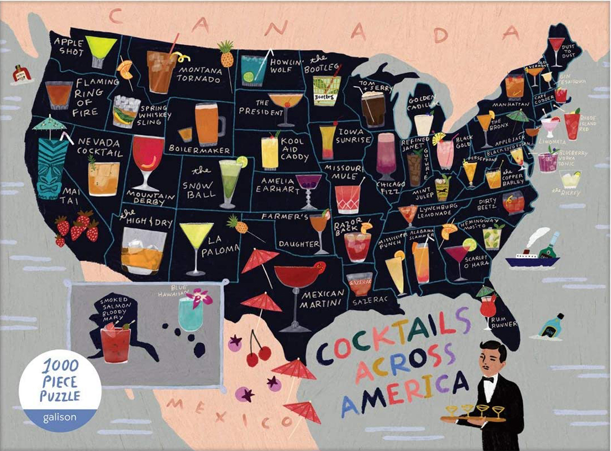 Cocktail Map of the USA