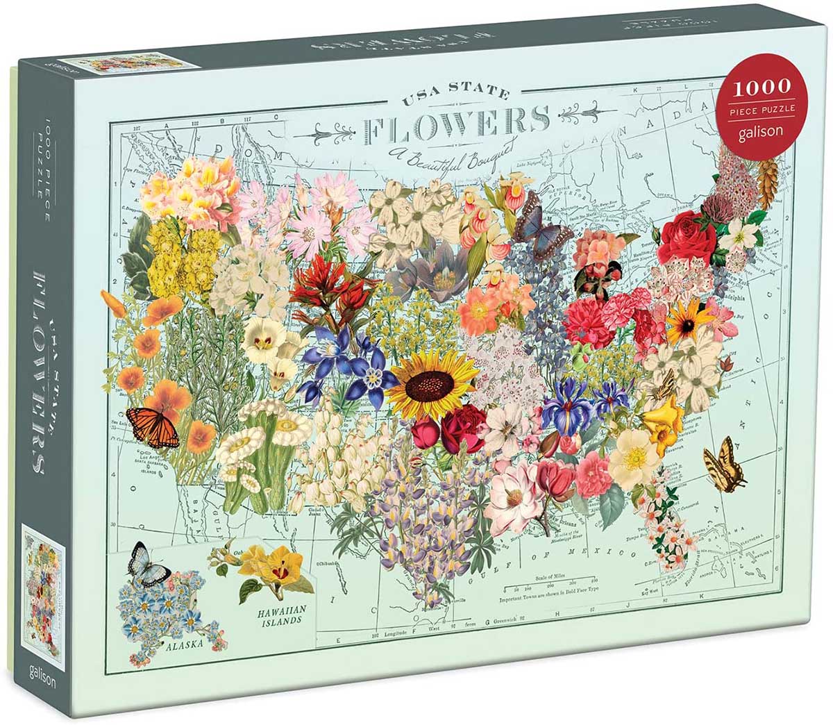 Wendy Gold USA State Flowers Flower & Garden Jigsaw Puzzle