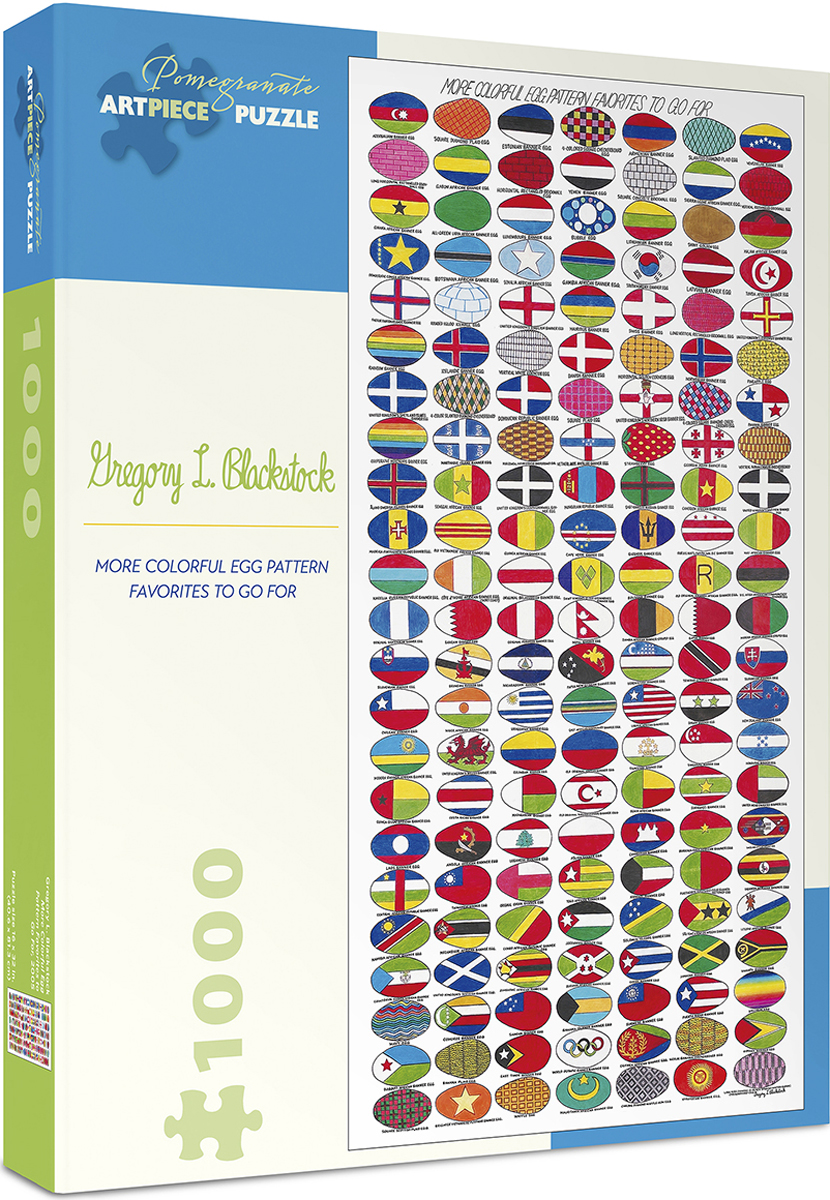 More Colorful Egg Pattern Favorites To Go For Maps & Geography Jigsaw Puzzle