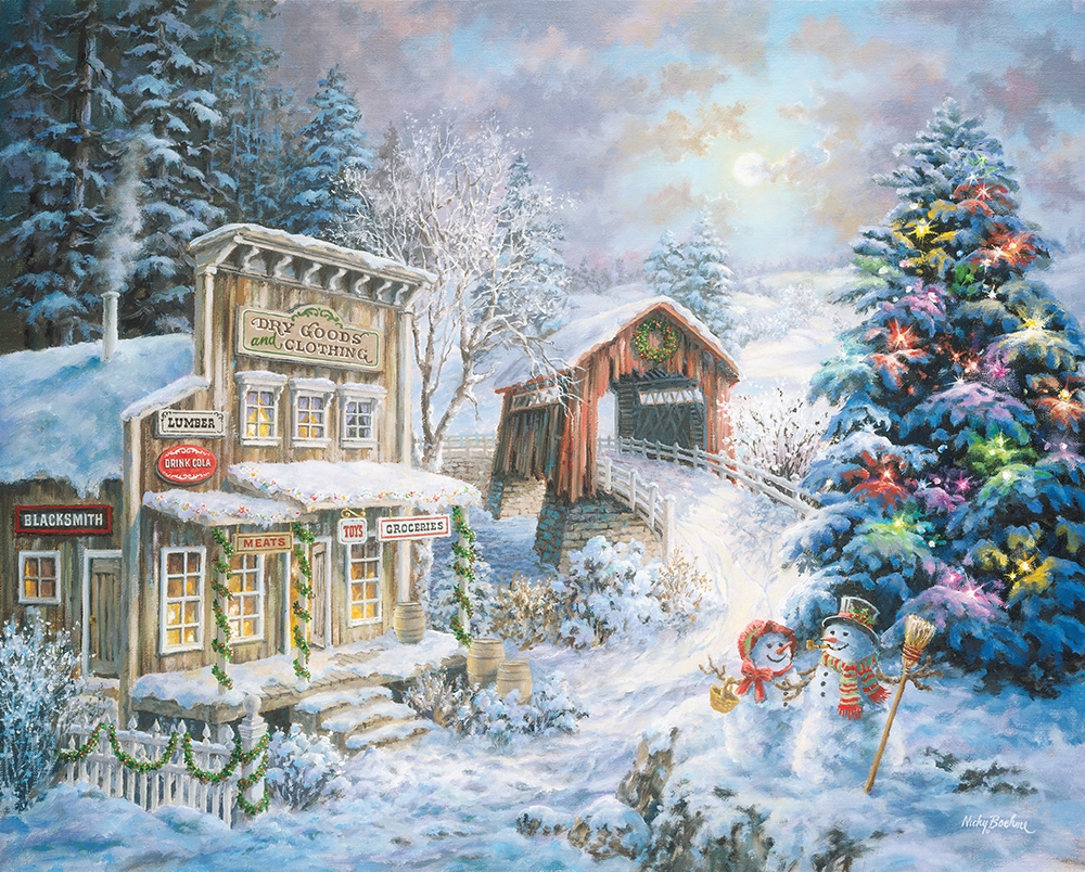 Country Christmas Store Nostalgic & Retro Jigsaw Puzzle