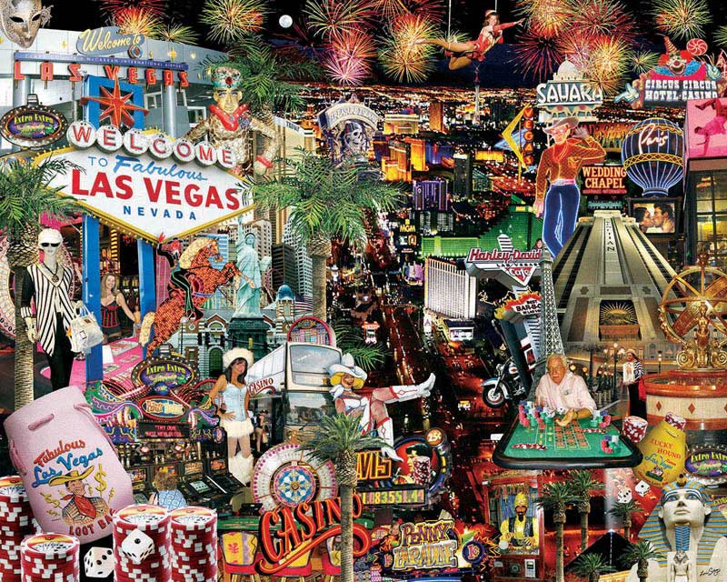 Viva Las Vegas!, 1000 Pieces, White Mountain Serious Puzzles