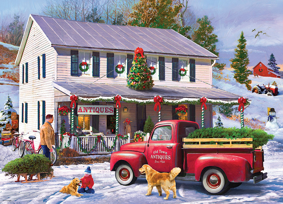 Christmas Antique Store Winter Jigsaw Puzzle