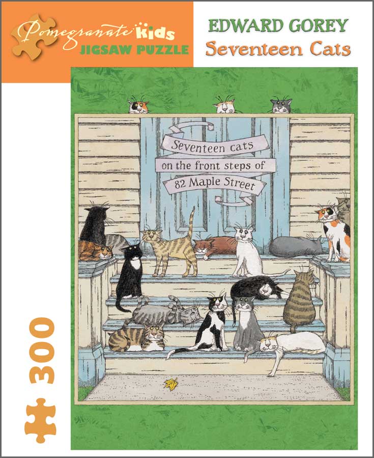 Seventeen Cats Cats Jigsaw Puzzle