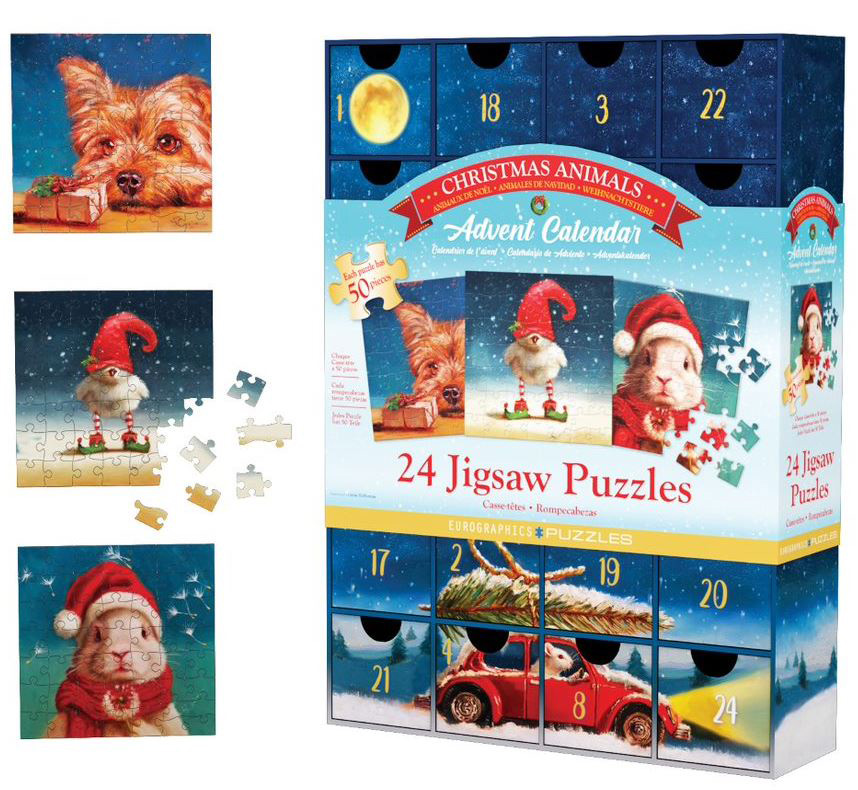 Advent Calendar Funny Animals Animals Jigsaw Puzzle