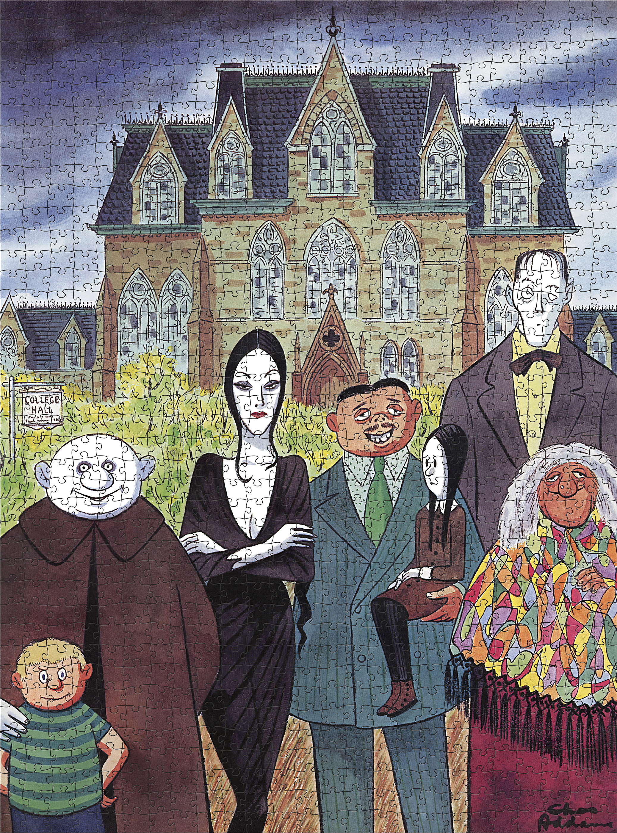 The Addams Family Halloween Jigsaw Puzzle
