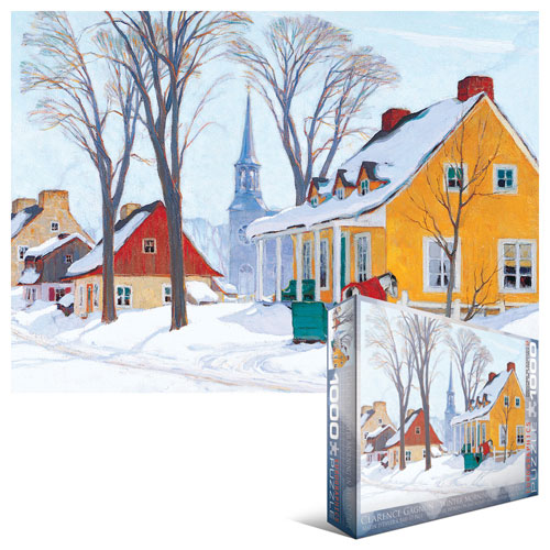 Winter Morning in Baie-St-Paul Winter Jigsaw Puzzle