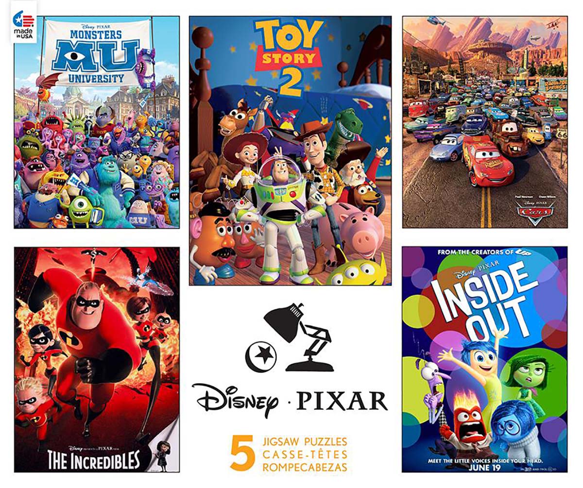 Disney Pixar 5 in 1 Multipack Puzzle Set Disney Jigsaw Puzzle