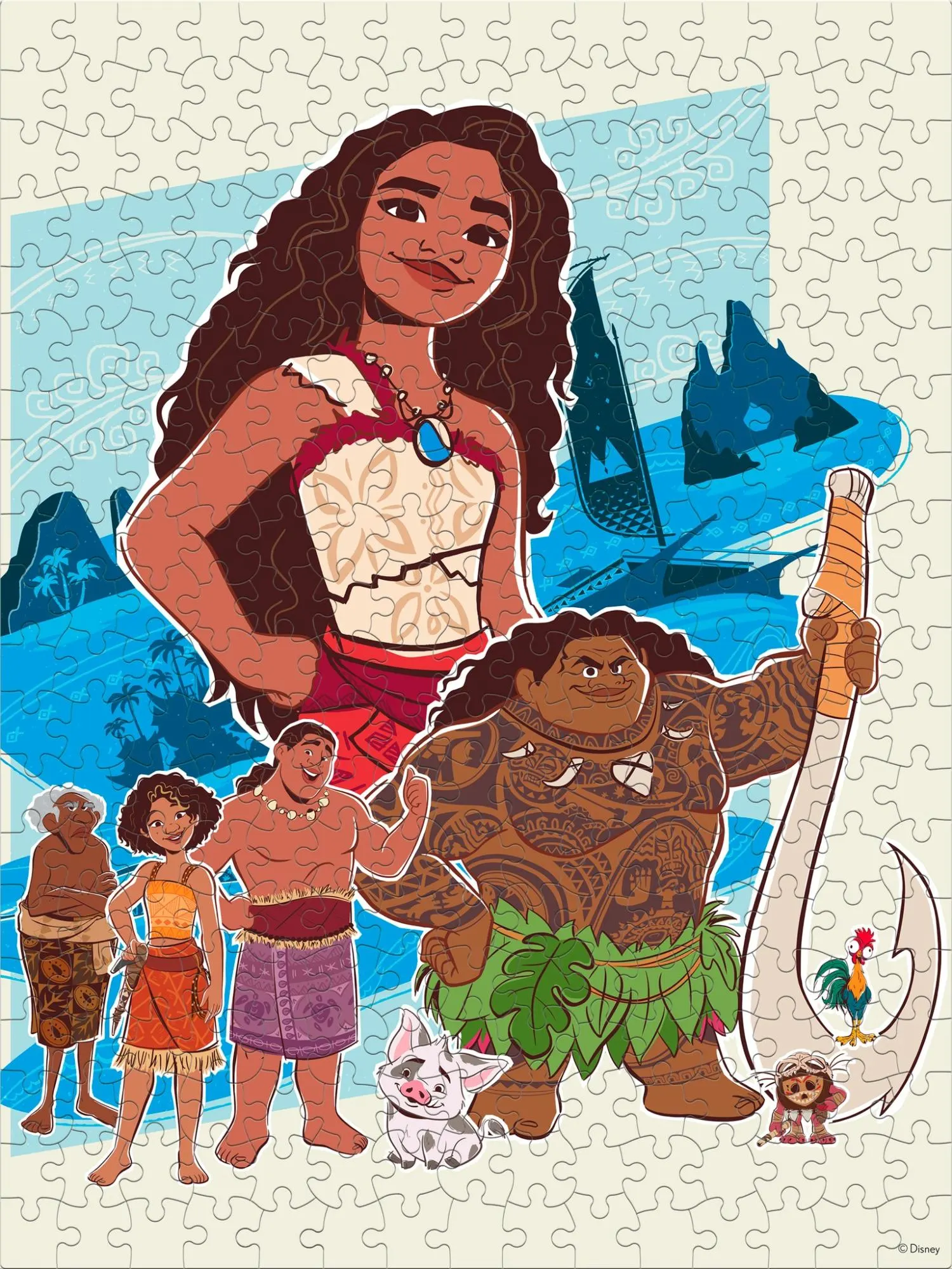 Moana 2, Ocean Illustration