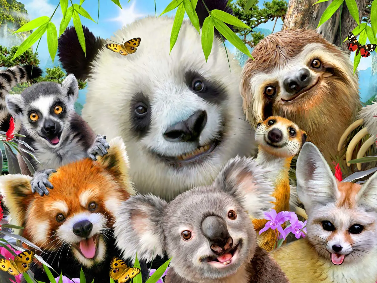 Panda & Friends Selfies Animals