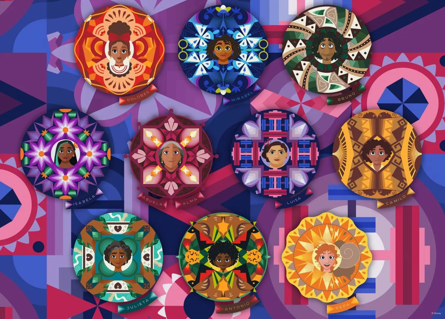 Disney Encanto Mandala Familia