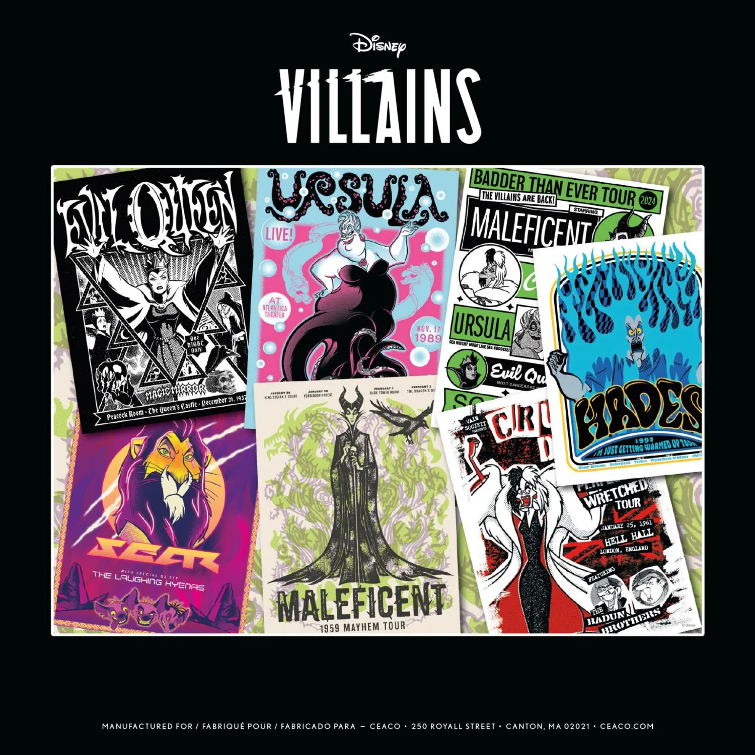 Disney Villains Gig Posters