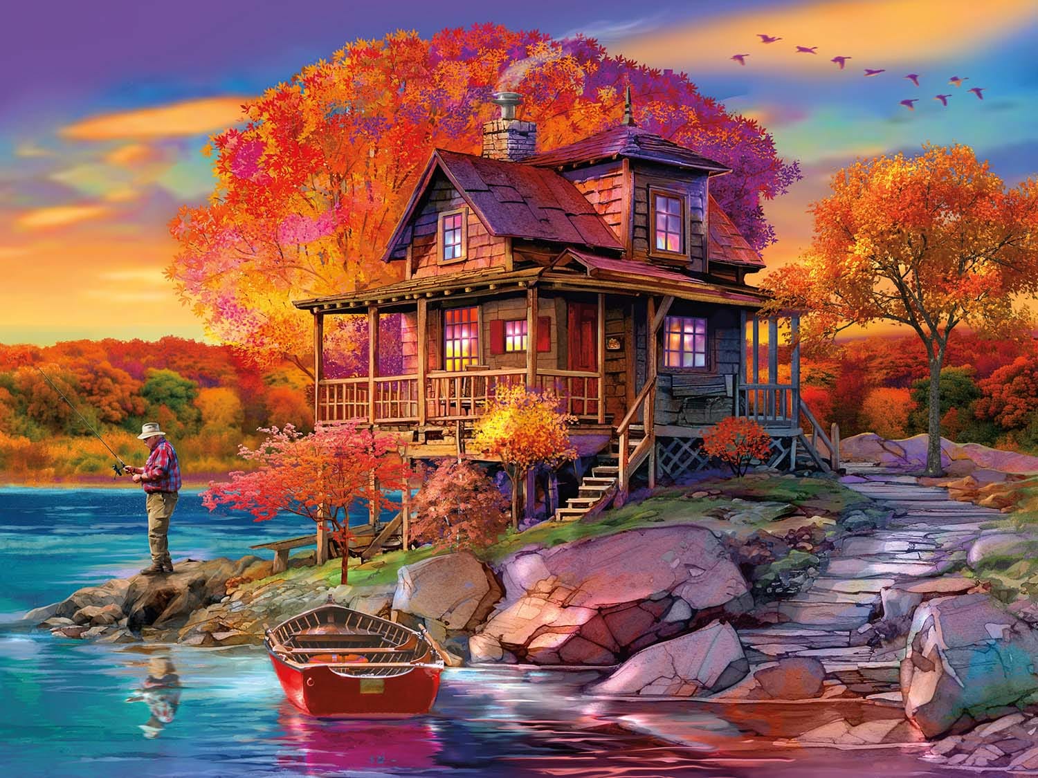 Autumn's Spectrum Fall