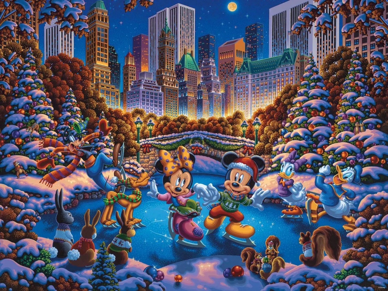 Mickey and Friends Skating in Central Park Disney