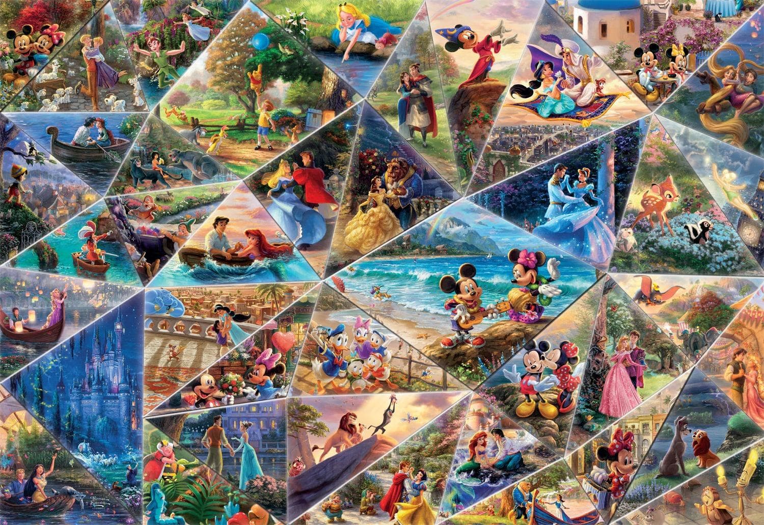 Thomas Kinkade Disney Collage Disney
