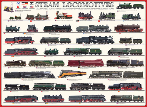 Steam Locomotives Train Jigsaw Puzzle