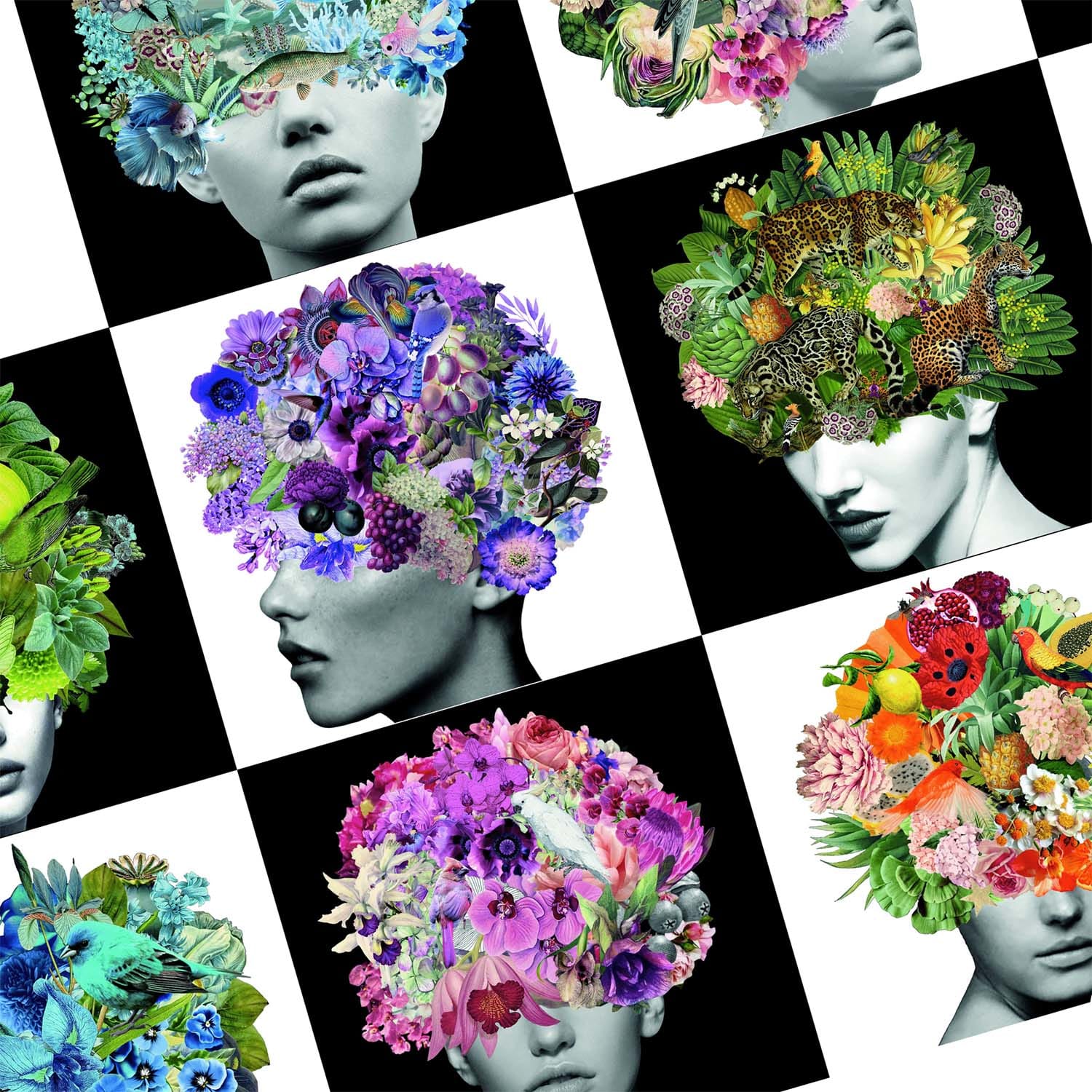 Blossoming Thoughts by Conka Collage