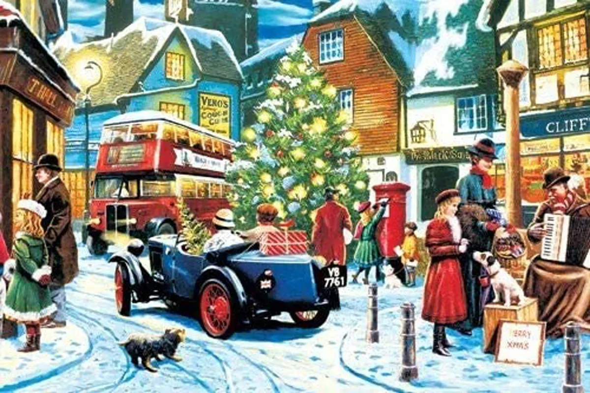 World's Smallest Jigsaw Puzzle -Christmas Streets Christmas