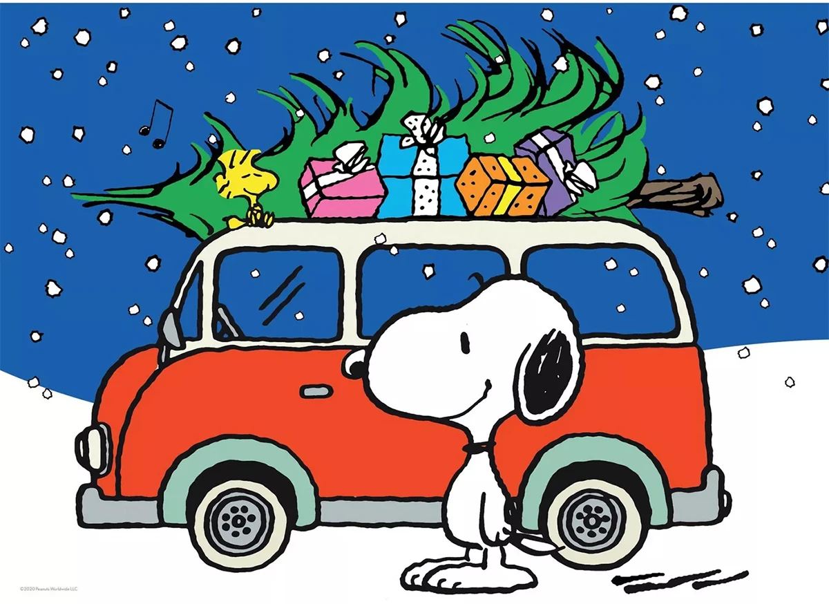 Snoopy with Christmas Tree Dogs