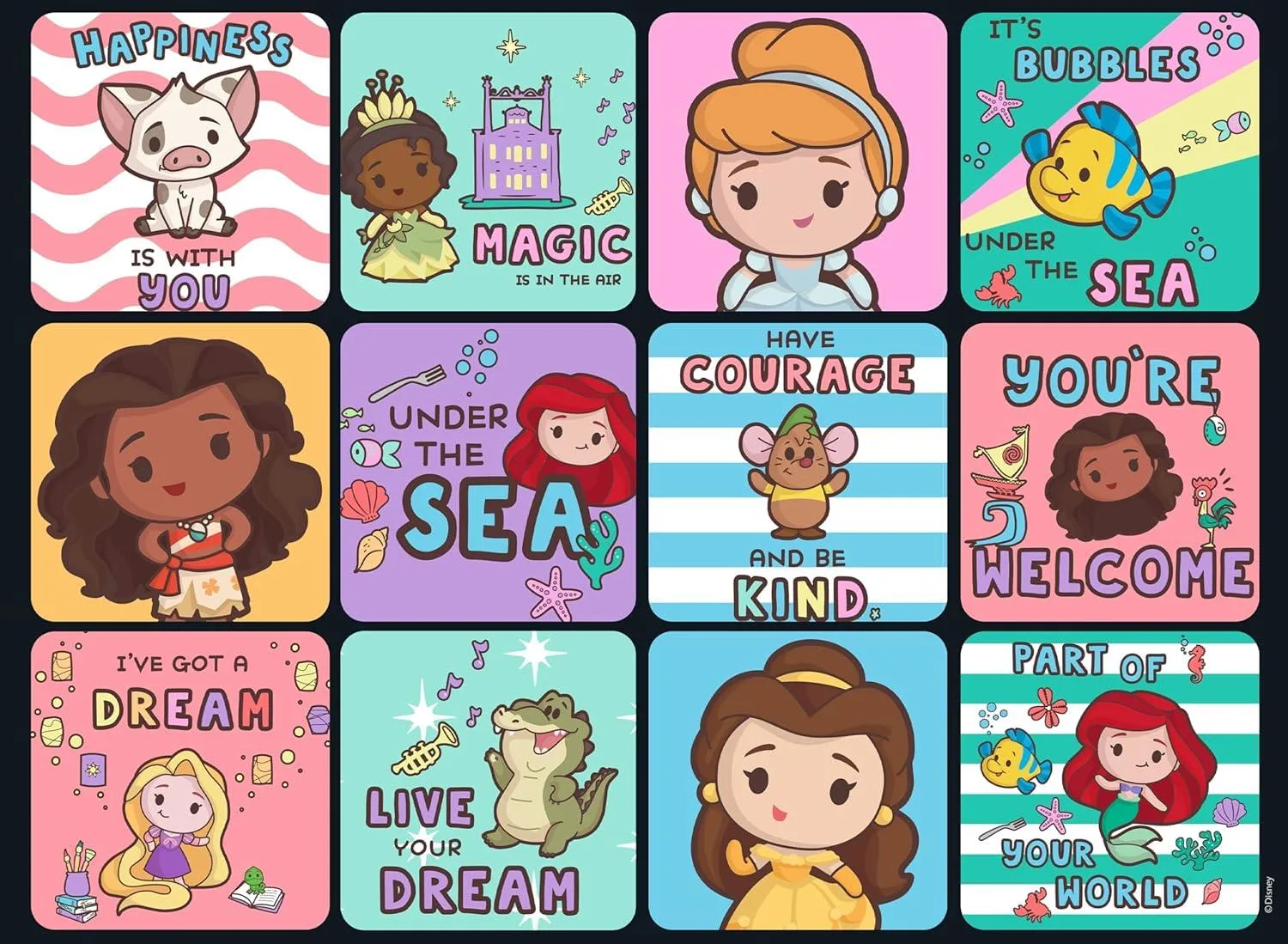 Princess Collage Glitter Disney