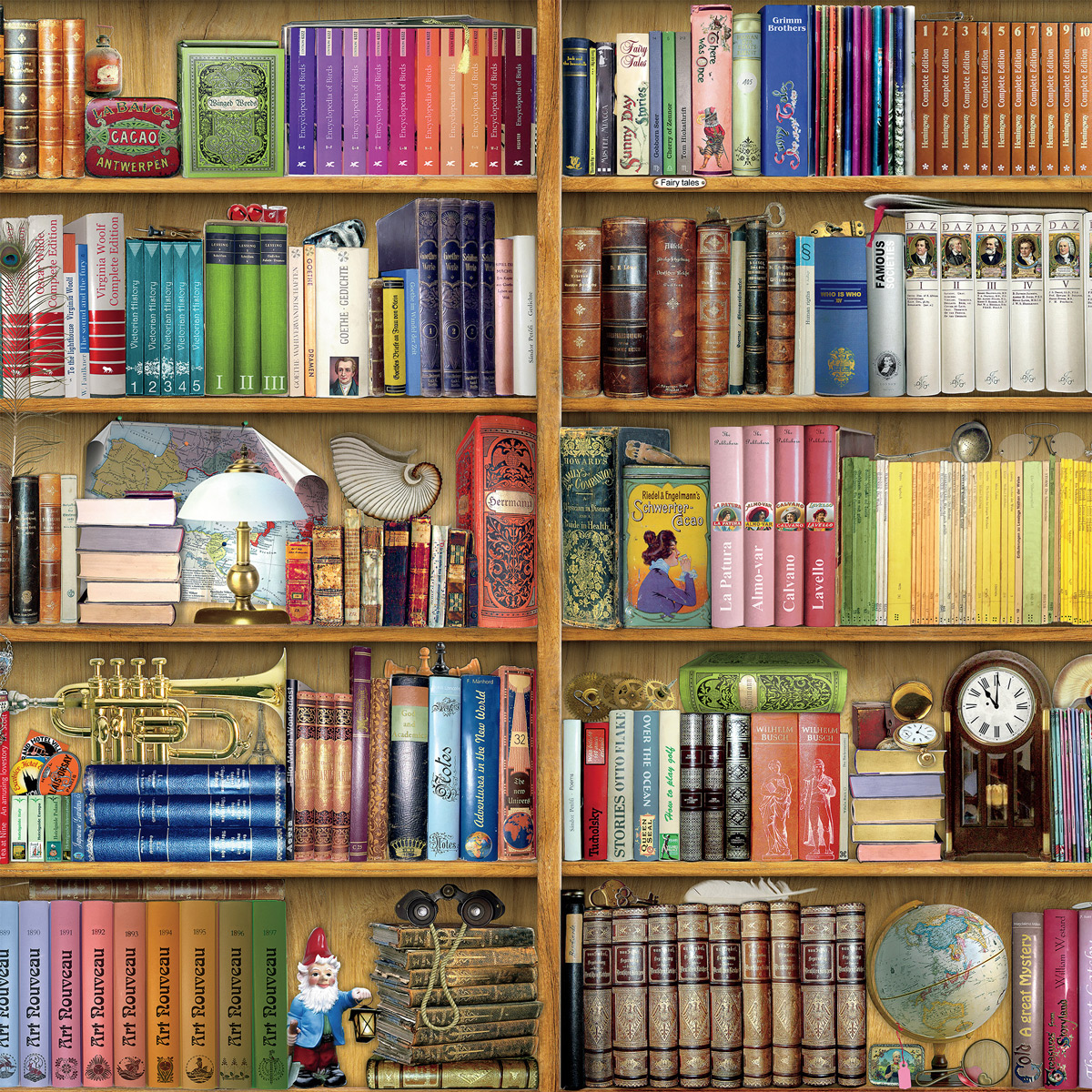 Library Shelf Books & Reading Jigsaw Puzzle