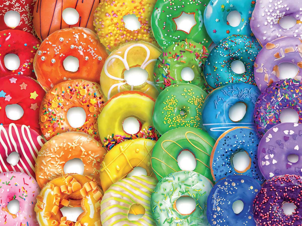 Donuts Abstract Jigsaw Puzzle
