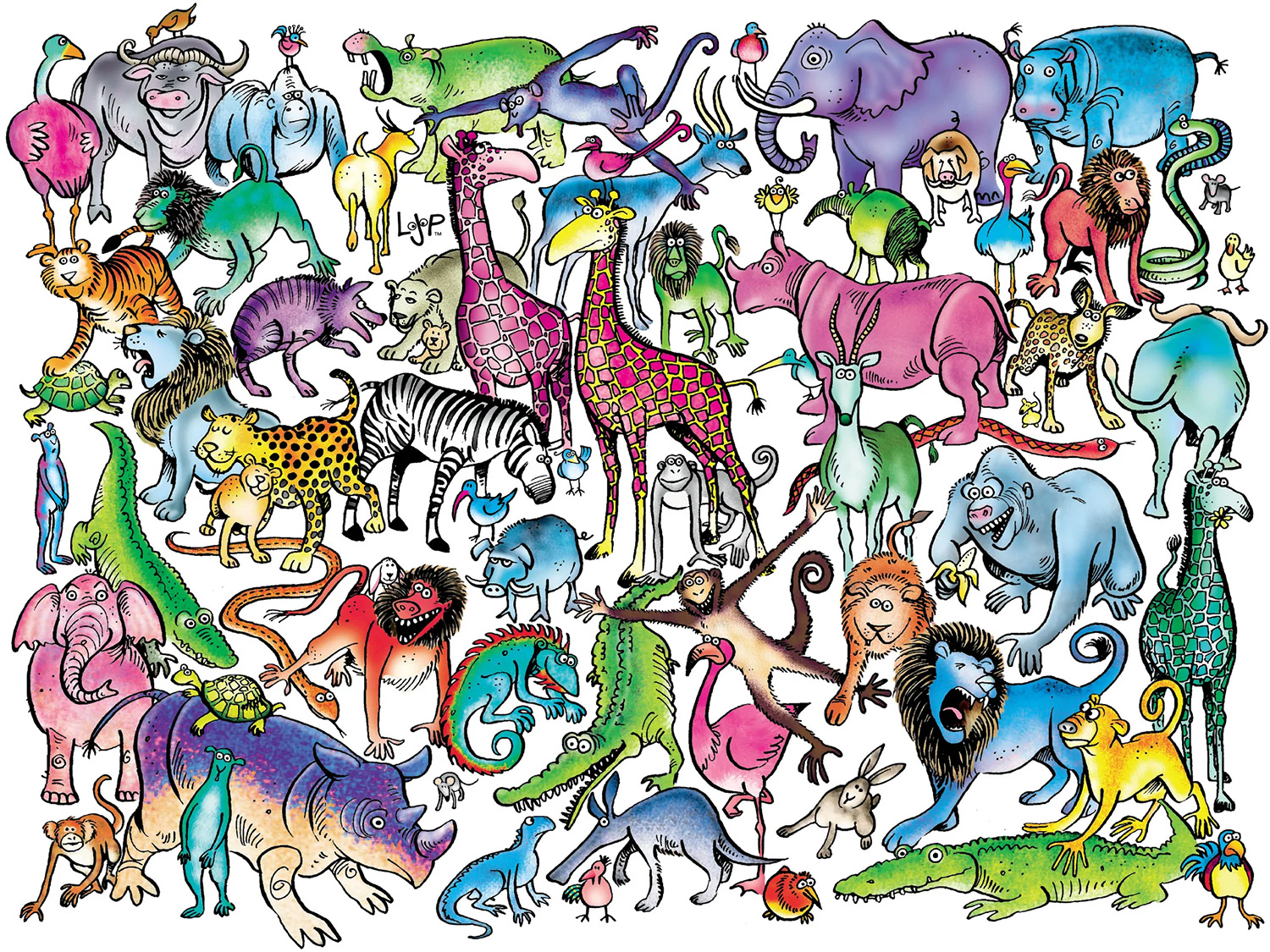 Animal Jam - Zoo Time Animals Jigsaw Puzzle