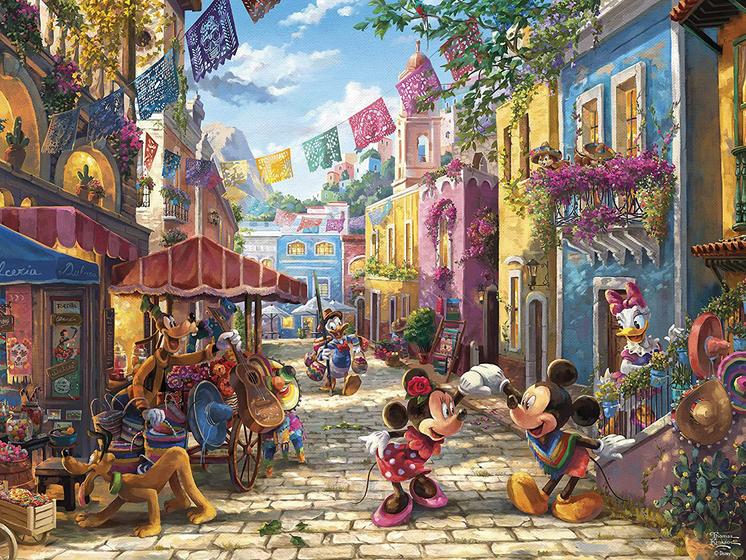 Mickey and Minnie in Mexico Mexico Jigsaw Puzzle