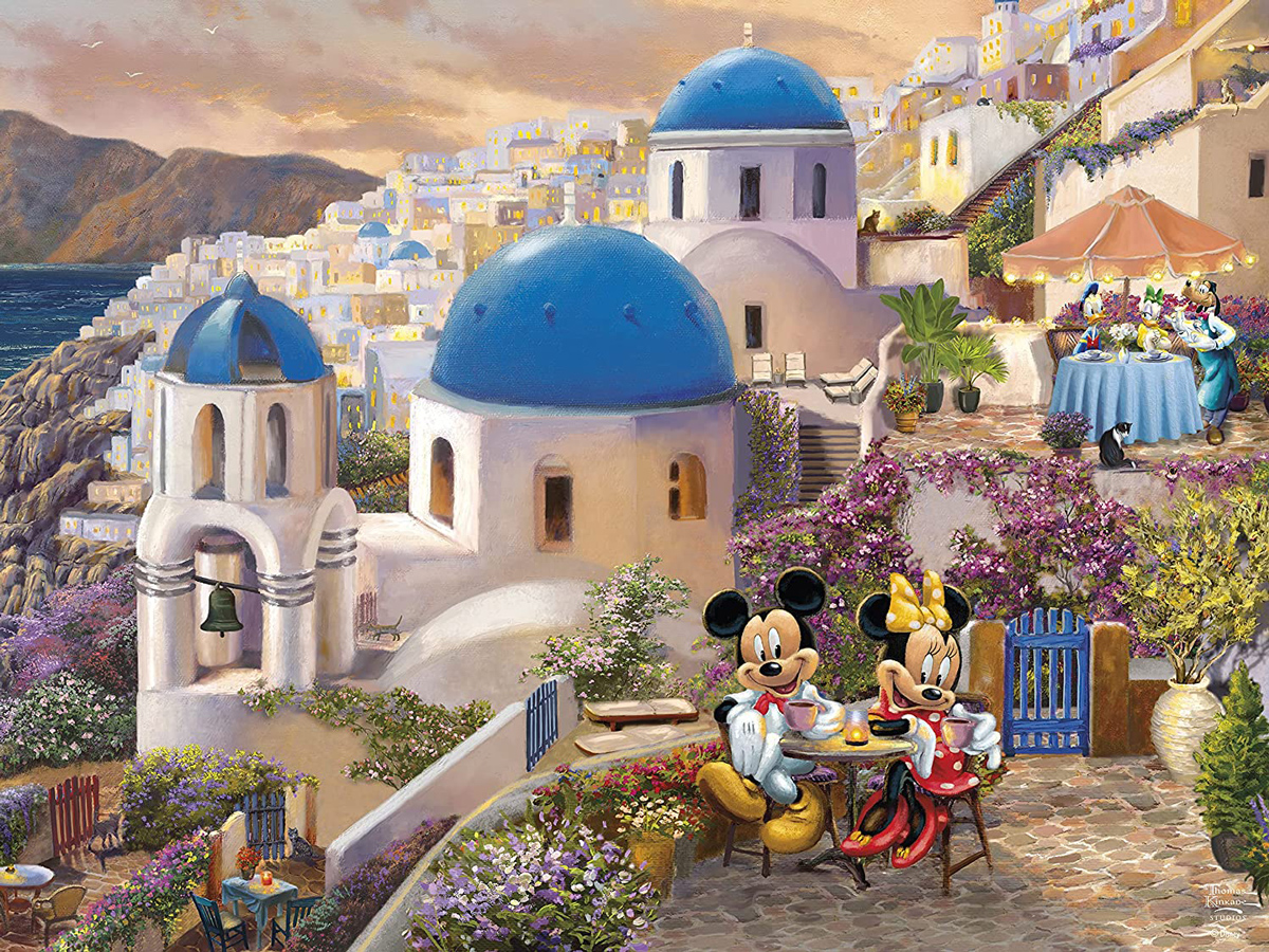 Mickey and Minnie in Greece Mickey & Friends Jigsaw Puzzle