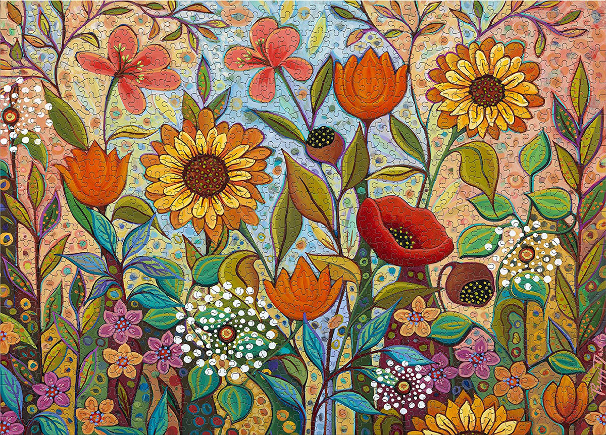 Peggy's Garden - Joy in the Morning Flower & Garden Jigsaw Puzzle
