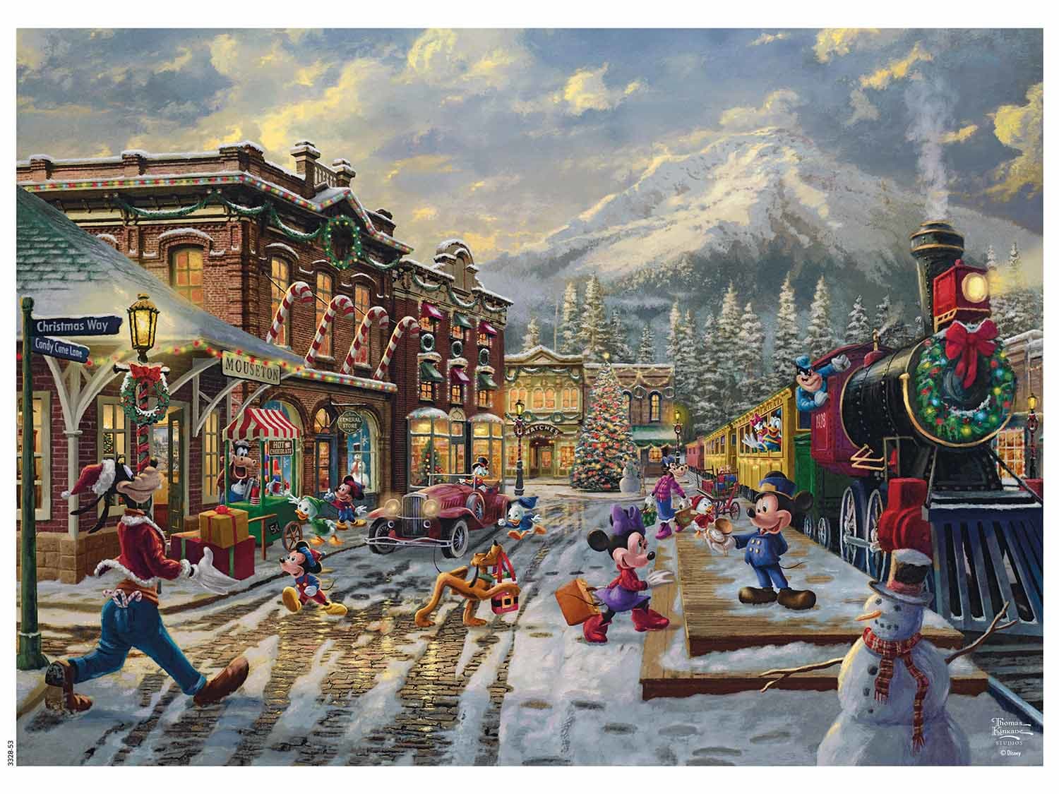Candy Cane Express, Thomas Kinkade Holiday Christmas
